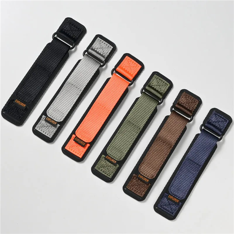 Cinturino per orologio da uomo in nylon con fibbia rapida, cinturino di ricambio per sport all'aria aperta, per Casio, per Seiko, 16 mm, 18 mm, 20 mm, 22 mm