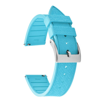 20MM 22MM supprime des bracelets de montre en caoutchouc fluoroélastomère/FKM mosaïque pour hommes femmes-bracelet de Sport étanche de remplacement à dégagement rapide