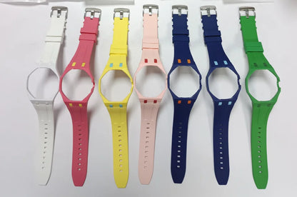 Kit di modifica in ceramica per orologio da tasca Swatch X AP Royal Pop, convertibile in orologio da polso con cinturino in silicone Correa