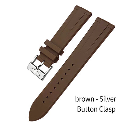 Bracelet de montre en caoutchouc fluoré FKM à dégagement rapide, 21mm 22mm, pour Breitling Navitimer Avenger Superocean, bracelet de montre souple coloré