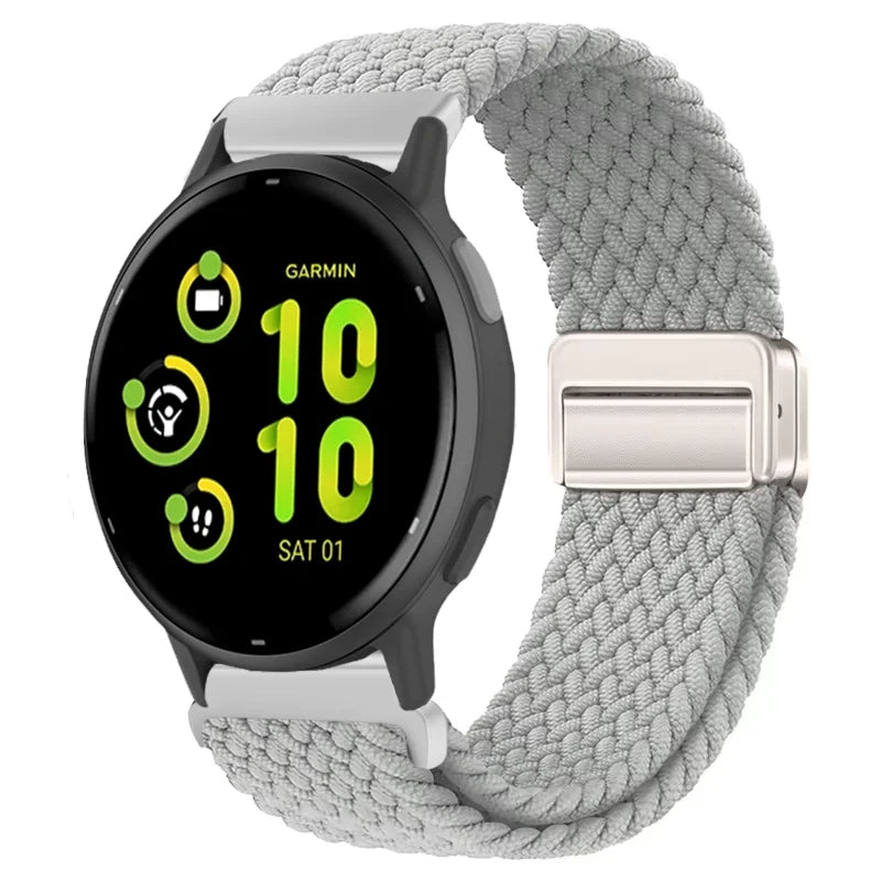 Bracelet magnétique en Nylon, 20mm 22mm, pour Garmin Forerunner 970 570 165 55 965 265/Venu 3, Bracelet de sport Garmin Active 6 5 Correa