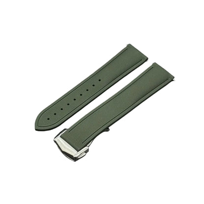 OZE Bracelet montre Caoutchouc Siliconé Premium - Motif Tissu - Boucle déployante