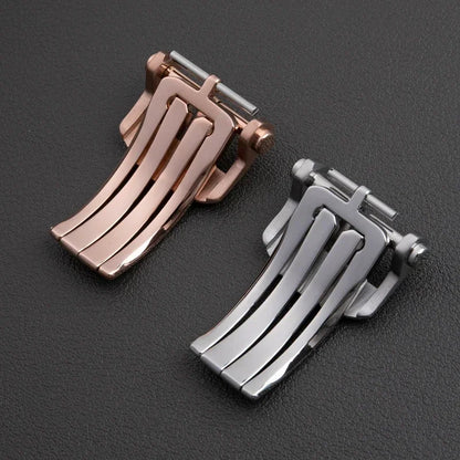 Accessoires universels, boucle pliante en acier inoxydable pour Breitling, bracelet en caoutchouc, cuir, nylon, fermoir de sécurité pour bracelet de montre de 20mm