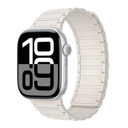 Correa con hebilla magnética para relojes Apple de 46 mm, 44 mm, 40 mm, 45 mm, 41 mm, 42 mm, correa de silicona para iWatch serie 11, 10, 9, 8, 7, 6, SE, Ultra 3