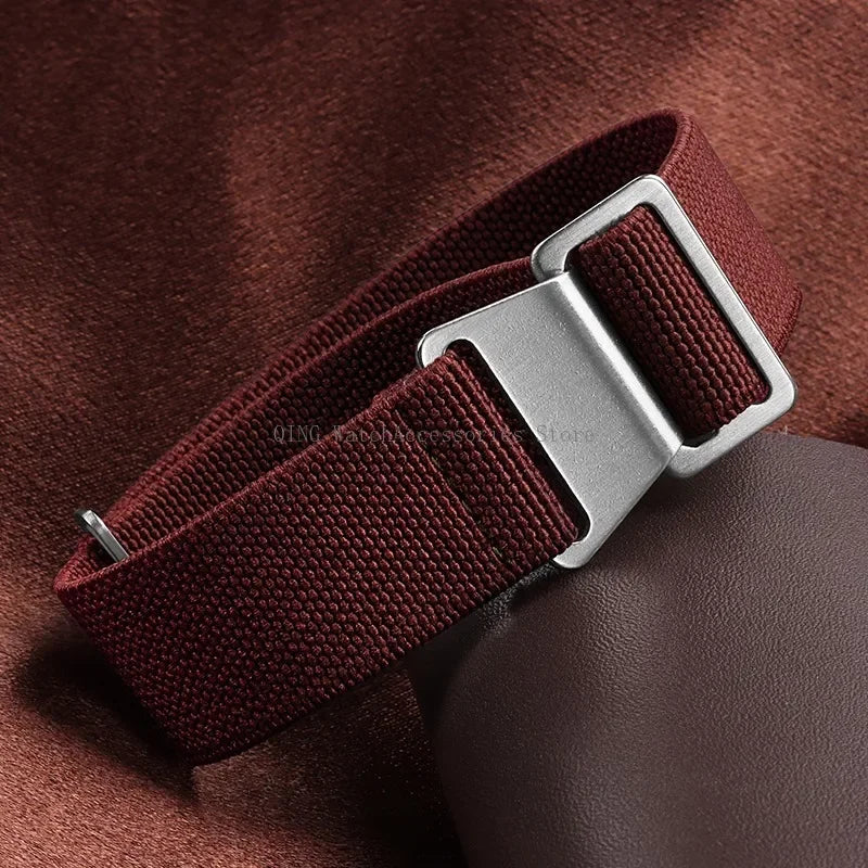 Cinturino in Nylon Elastico per Orologio 18/20/22mm, Cinturino Universale Sportivo Francese Paracadute per Uomini e Donne, Braccialetto per Smartwatch