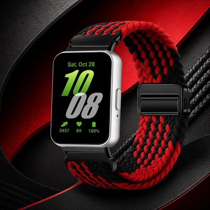 Cinturino intrecciato Solo Loop per Samsung Galaxy Fit 3, accessori, cinturino di ricambio sportivo regolabile in nylon per bracciale Galaxy Fit3