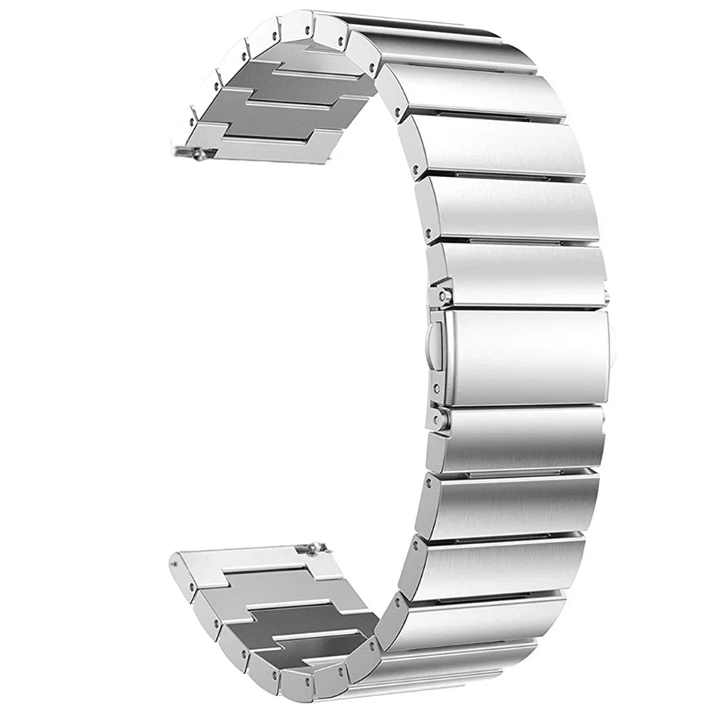 Bracelet de montre acier Universel pour Seiko, Galaxy Watch 3, Gear S3 - Boucle Déployante