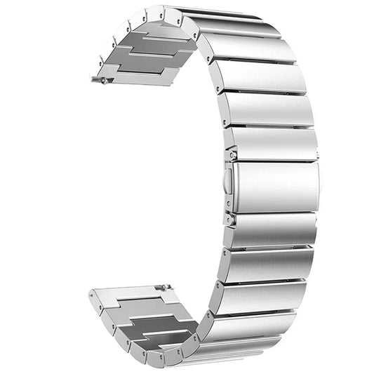 Bracelet de montre acier Universel pour Seiko, Galaxy Watch 3, Gear S3 - Boucle Déployante