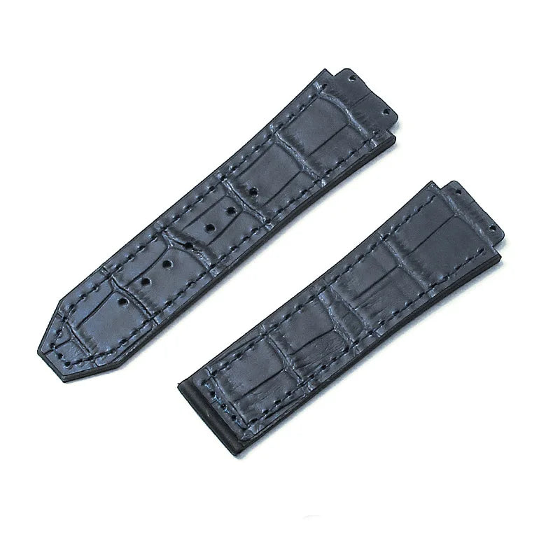 For Hublot BIGBANG Classic Fusion Leather Silicone Rubber Suede Watch Strap Dedicated Interface Lug System Band 26*19mm Bracelet