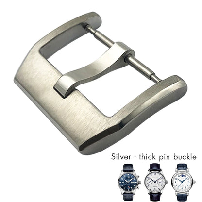 Fibbia deployante per orologio in acciaio inossidabile 316L, 18mm 20mm, adatta per IWC Big Pilot Spitfire, cinturino in pelle, chiusura deployante, strumenti gratuiti