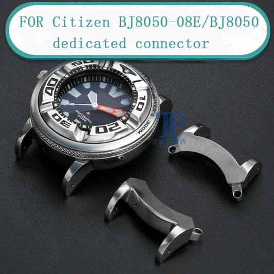 Cinturino in acciaio inossidabile di alta qualità modificato con connettore a maglie speciali per orologio da uomo Citizen BJ8050-08E/BJ8050