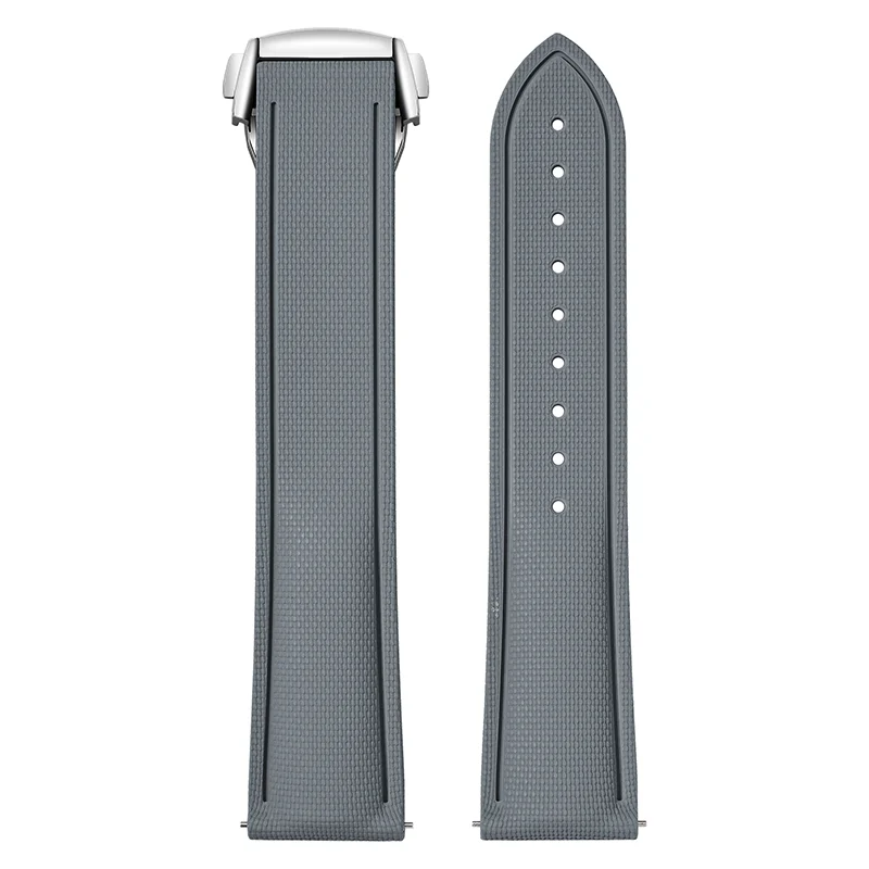 Bracelet montre en caoutchouc florocarbone - avec ou sans Surpiqures / Rapide / Déployante