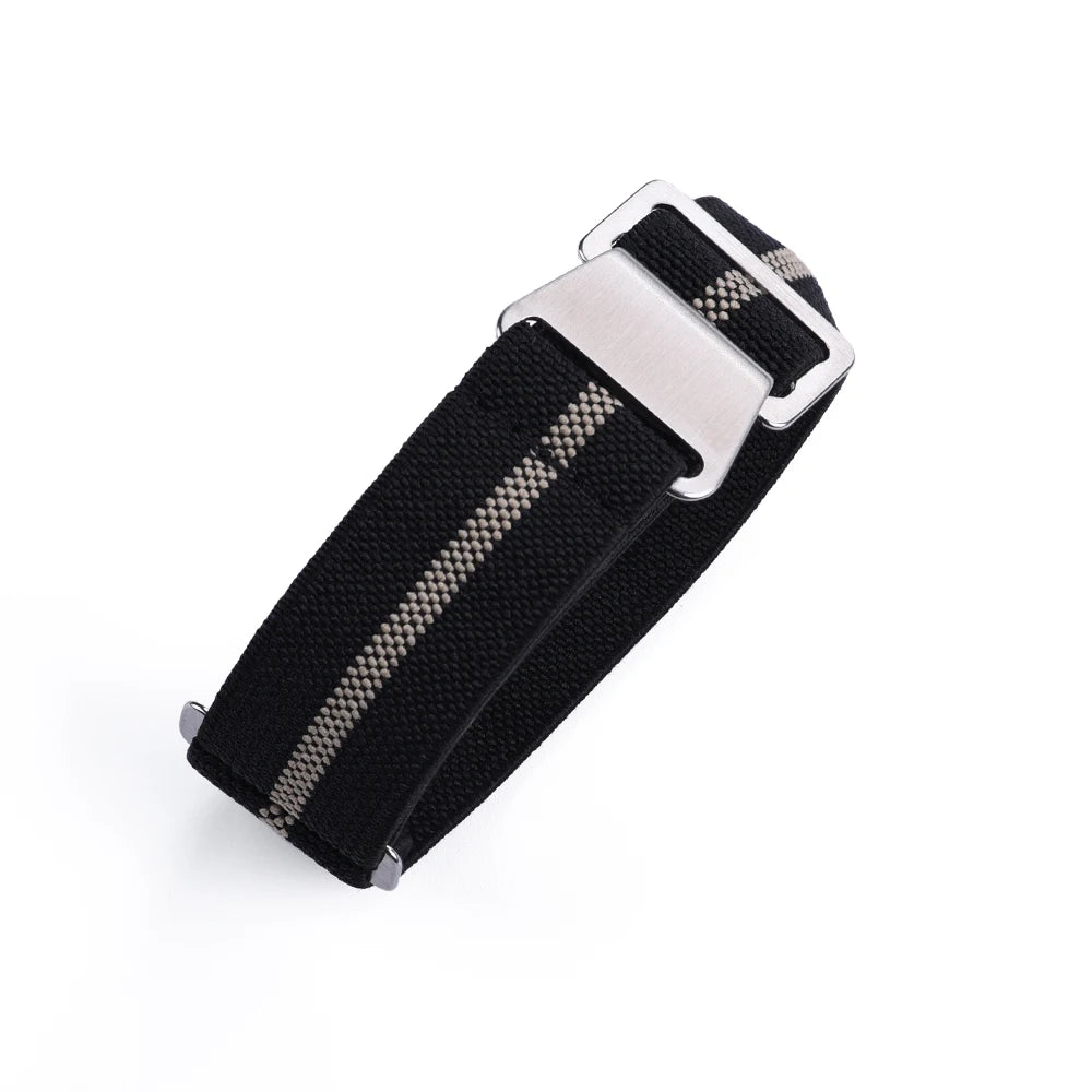 French Army Nylon Strap from the 60s, 20mm 22mm, for Parachute, Elastic, Nylon, Black, Blue, Green, Grey, Universal Fabric Watch Strap for Men