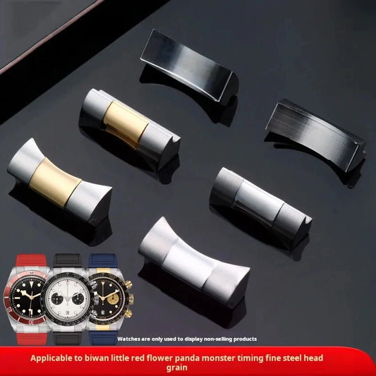 Bracelet en caoutchouc incurvé en acier inoxydable, 20mm 21mm 22mm, lien d'extrémité de tête pour Tudor Biwan M79363, connecteur adaptateur petit monstre
