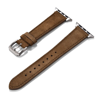 Cinturino in pelle scamosciata per Apple Watch Ultra 2 42mm 45mm 44mm, per iWatch 8 7 6 5 SE, cinturino in pelle da donna e da uomo, cinturino in pelle per affari, 38mm 40mm 41mm