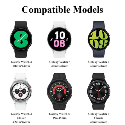 Bracelet en cuir véritable + silicone pour Samsung Galaxy Watch 6 5 7 44mm 40mm 20, Galaxy Watch 6 4 Classic 47mm 46mm 43mm 42mm