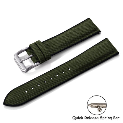 Cinturino per orologio a sgancio rapido in tela, 18 mm, 19 mm, 20 mm, 21 mm, 22 mm, in gomma siliconica, per uomo, Omega Seiko IWC