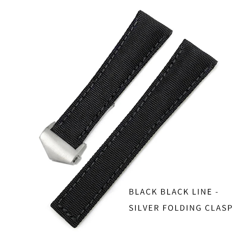 Bracelet de montre en Nylon de haute qualité, 19mm 20mm 21mm 22mm, adapté à TAG Heuer Aquaracer 300 500, bracelet de montre en toile de Nylon, boucle pliante