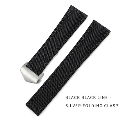 Bracelet de montre en Nylon de haute qualité, 19mm 20mm 21mm 22mm, adapté à TAG Heuer Aquaracer 300 500, bracelet de montre en toile de Nylon, boucle pliante