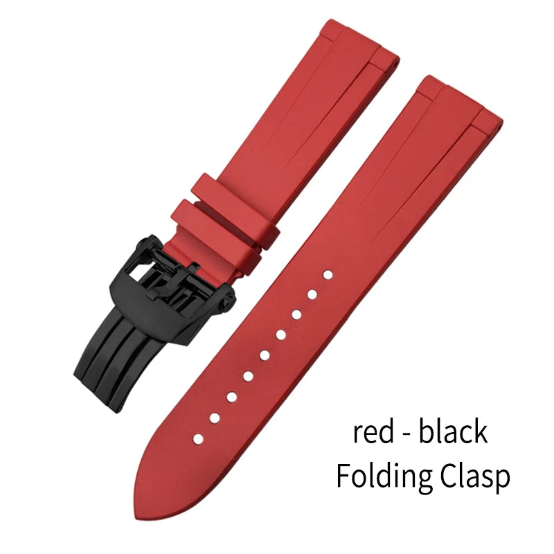Bracelet de montre en caoutchouc fluoré FKM à dégagement rapide, 21mm 22mm, pour Breitling Navitimer Avenger Superocean, bracelet de montre souple coloré