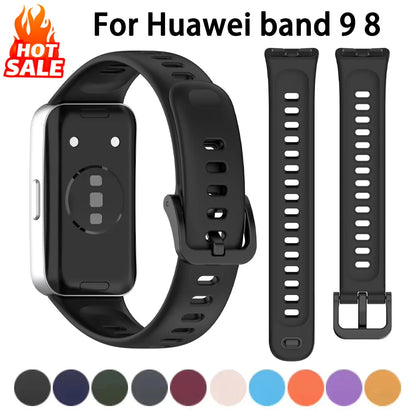 Bracelets d'origine pour Huawei Band 10 9 8 accessoires bracelet de remplacement bracelet en Silicone correa Huawei Band 10 9 8 bracelet NFC