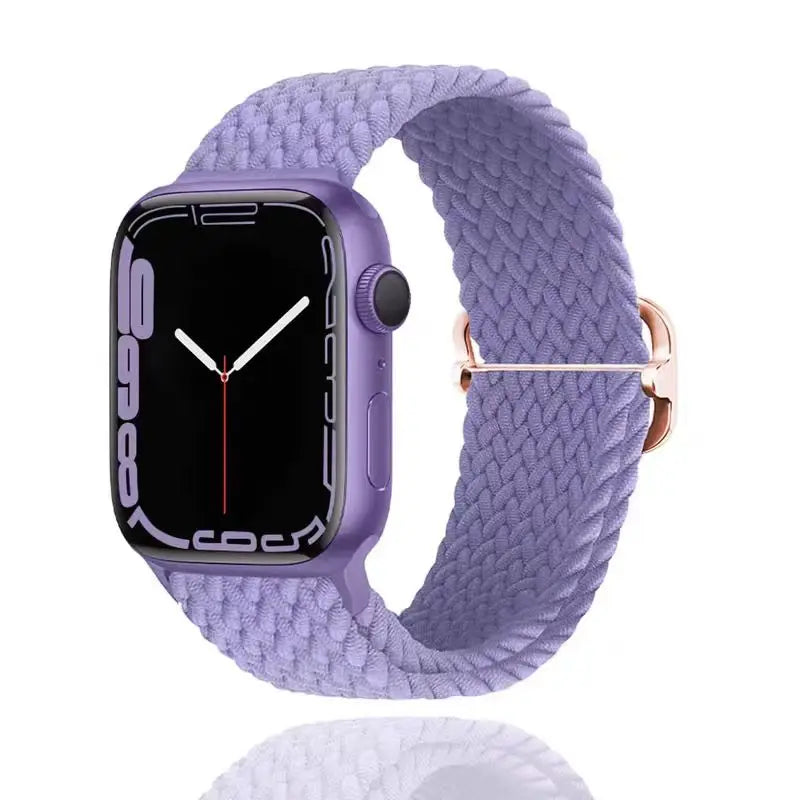 Cinturino in nylon intrecciato traspirante e morbido per Apple IWatch Series 11 10 9 8 7 6 5 4 SE 40/41/42/44/45/46mm