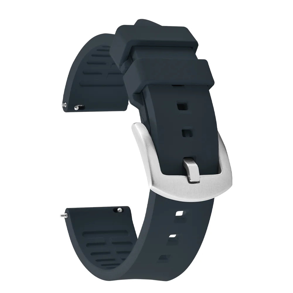 18/19/20/21/22/23/24mm FKM Rubber Watch Strap Diving Sports Quick Release Rubber Bracelet for Tissot/Seiko/Omega Watch Band
