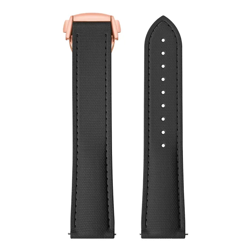 Cinturino in gomma fluorurata per Omega Seamaster 20mm 21mm 22mm FKM, cinturino universale a sgancio rapido, accessori per Rolex e Tudor