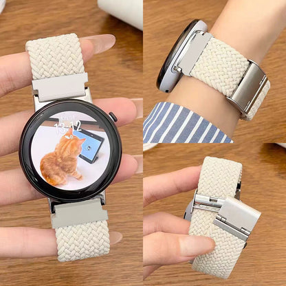 Bracelet à boucle tressée en Nylon, 20/22mm, pour Garmin Forerunner 265 55 965 165, Bracelet de Sport Garmin Venu 3/2 Vivoactive 5