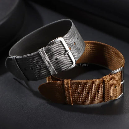 For Samsung Galaxy Watch 42/46mm Universal Nylon Watch Bands for Men and Women, New Ribbed Nylon Watch Band Accessory