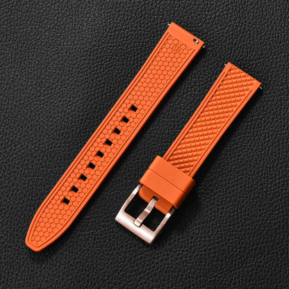 Bracelet en caoutchouc fluoré FKM, 18mm 20mm 22mm 24mm, Bracelet de montre à dégagement rapide pour plongée Omega Seiko Tissot Rolex, ceinture universelle