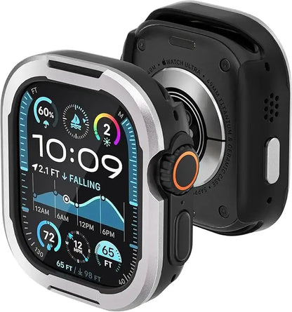Étui en métal + TPU pour Apple Watch 49mm 45mm 44mm 40mm 41mm pour iWatch Series 10 9 8 7 6 5 4 SE Ultra 2 49mm