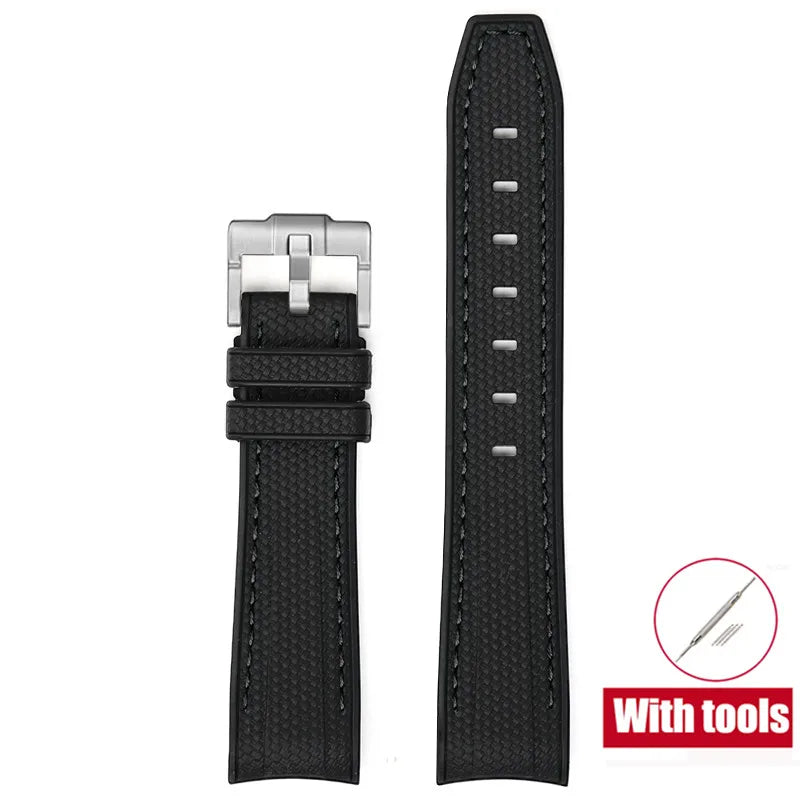 Diving Strap for Omega X Swatch, 20mm, MoonSwatch Joint, for Men and Women, Peripheral, Curved End, TPU Rubber Strap for Rolex, Watch Strap Tools