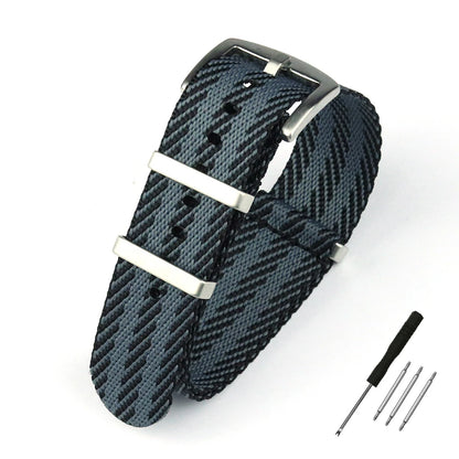 Cinturino per orologio in Nylon 20mm 22mm, cinturino a righe, cinturino di ricambio, accessori militari per cinturini orologio T-udor