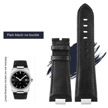 Pour Tissot 1853 Super Player PRX série T137.410/T137.407 bracelet de montre en cuir véritable T137 bracelet de montre en cuir surélevé pour hommes 12mm