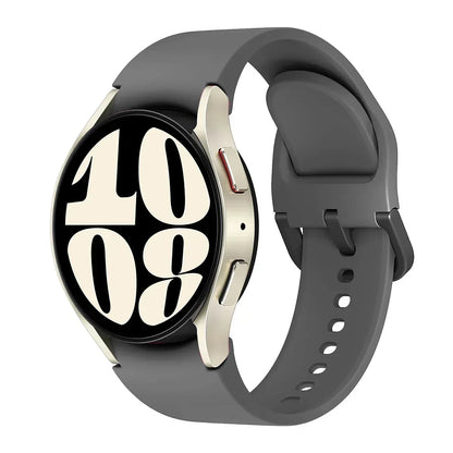 Bracelet en Silicone pour Samsung Galaxy watch 6 4 Classic, 47mm 43mm 46mm, bracelet de remplacement original incurvé pour montre 7 6 5 4 40mm 44mm