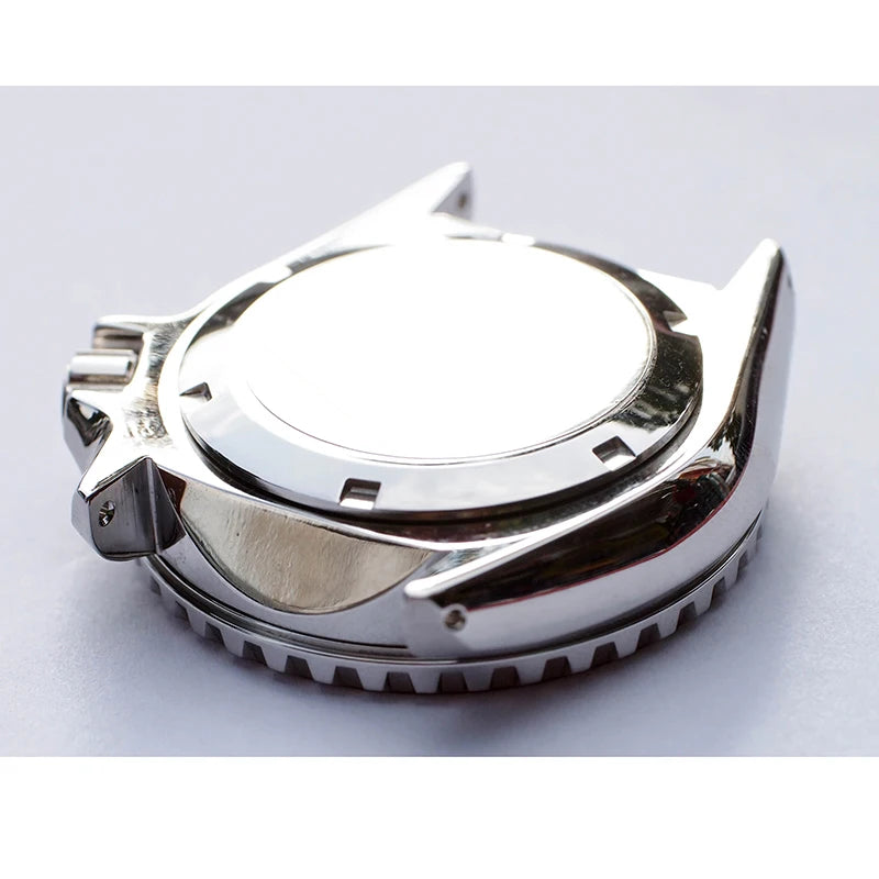 SKXHouseWatch-Silver Watch Case for Men's Dial, Repair Parts, Movement, NH35 NH36 4R 6R 7S, 28.5mm