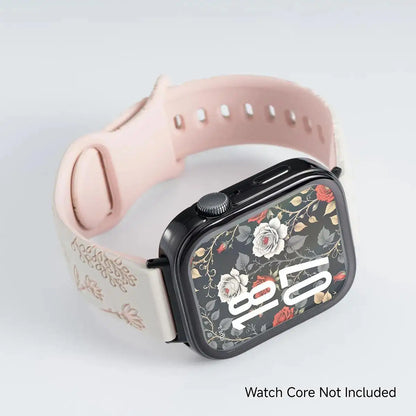 Bracelet + case for Huawei Watch Fit 4 / 4 Pro, TPU protective case, floral sport strap for Huawei Fit 4 4pro 3