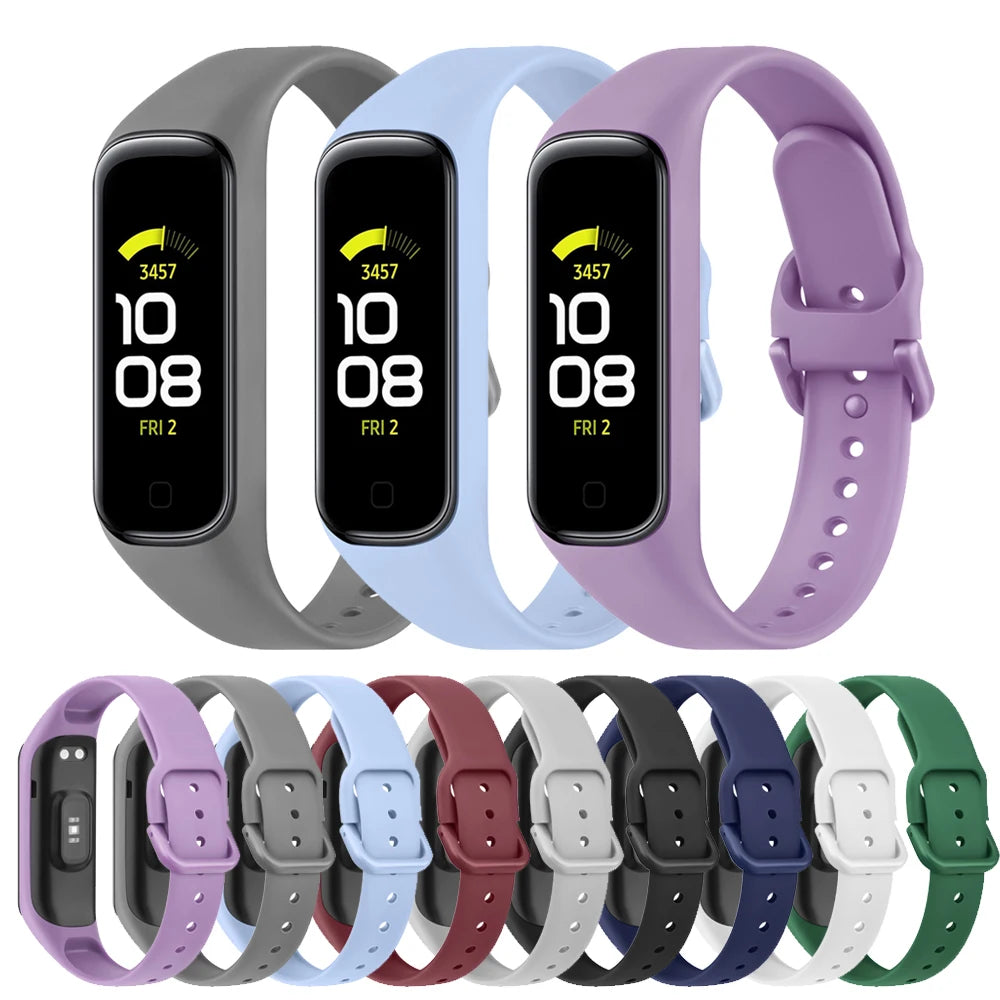 Bracelet de rechange en silicone souple pour Samsung Galaxy Fit 2, bracelet de montre de sport