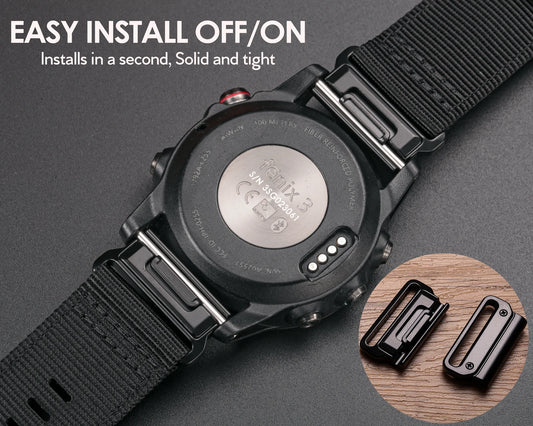 Cinturino HEMSUT per Garmin Tactix, in nylon Quickfit 20 22 26mm, cinturino sportivo compatibile con Fenix8 7 6 EPIX /MK3 /Tactix