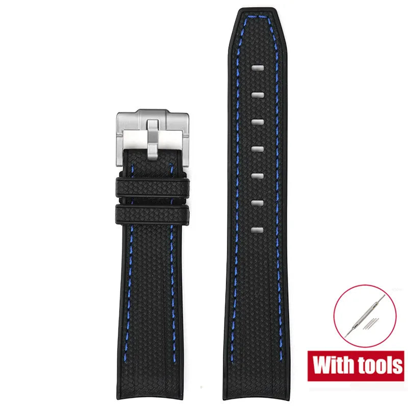 Diving Strap for Omega X Swatch, 20mm, MoonSwatch Joint, for Men and Women, Peripheral, Curved End, TPU Rubber Strap for Rolex, Watch Strap Tools