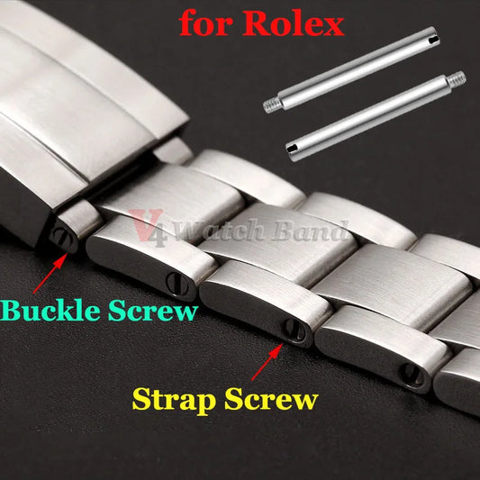 Stainless Steel Watch Band Screws, for Rolex Submariner Oyster Daytona One Word, Screw Pin, Watch Buckle Accessories