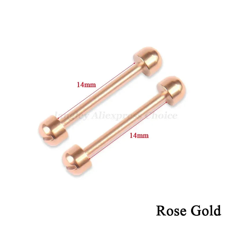 Kit de réparation de bracelet de montre en cuir, tube à vis, lien de tige LDPStem, 14mm, 16mm, 18mm, 20mm, 22mm, goupille de bracelet, 2 pièces, le plus récent