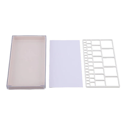 Boîte de rangement pour pièces de montres, pour horlogers, vis de bijouterie, outils de réparation de montres, plateau de rangement en plastique pour pièces de montres