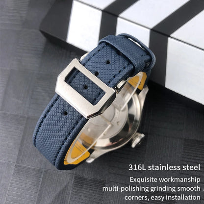 Cinturino per orologio in pelle di vitello e nylon di alta qualità, 20 mm 21 mm 22 mm, per IWC Pilot SPITFIRE MARK18 Portofino TOP GUN IW3777