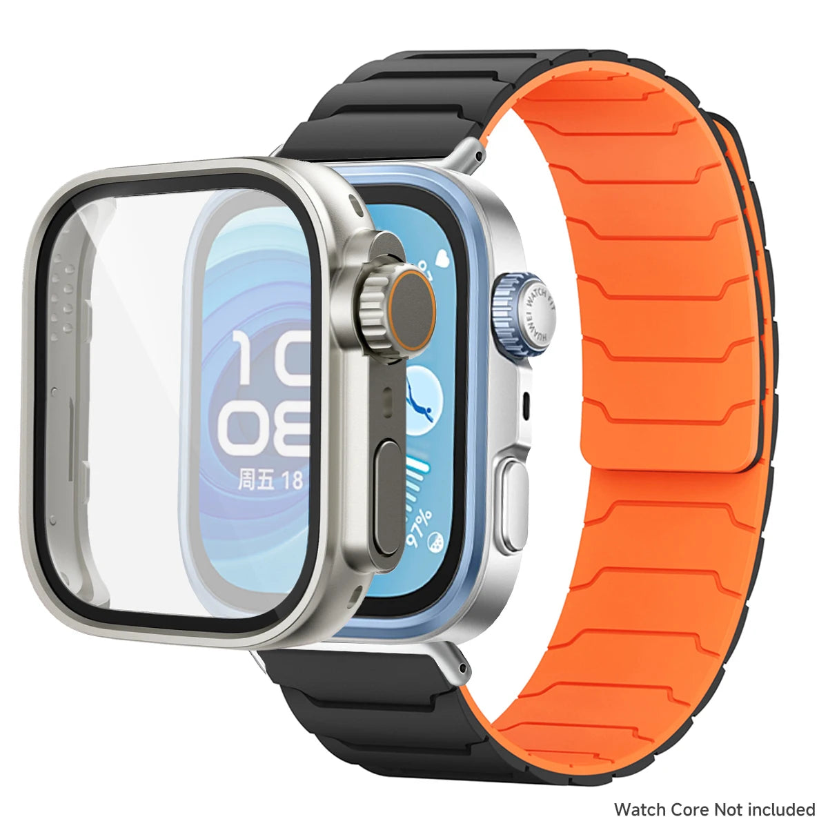 Étui + bracelet pour Huawei Watch Fit 5 4/4 Pro, bracelet en Silicone souple anti-transpiration pour Huawei Fit 3 ToUltra Cover