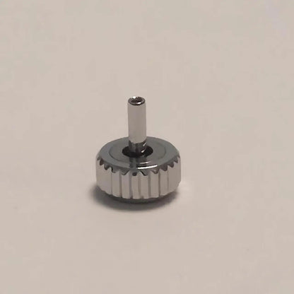 Couronne de montre de remplacement en acier inoxydable T5986, 6.0mm, trou de 2.0mm avec robinet de 0.9mm et épaisseur de 3.0mm