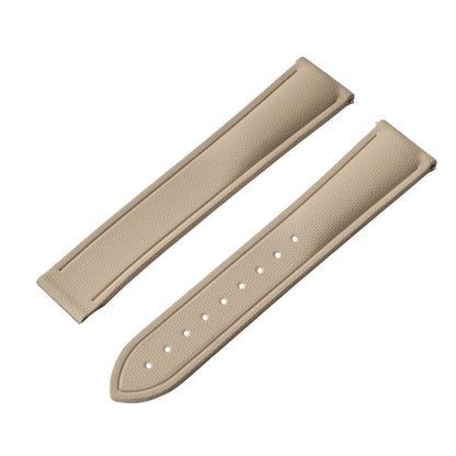 Bracelet de montre déployant de sport à motif tissé de haute qualité, 20mm 21mm 22mm, bracelet de montre en caoutchouc FKM