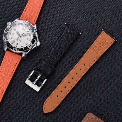 Cinturini per orologi in pelle di vitello di qualità cinturini per orologi in pelle Saffiano 18/19/20/21/22/23/24mm cinturini accessori per orologi