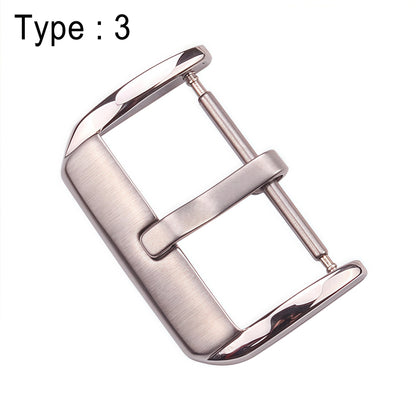 Boucle de montre en acier inoxydable, plusieurs Styles, 16 à 24mm, fermoir de remplacement en argent pour hommes, bracelets de montre
